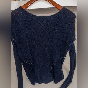 Hollister Long Sleeve Lace Sweater